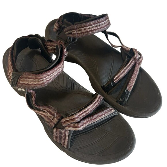 Teva Terra Fi Lite Strappy Women's Size 9 Purple Geo Water Sport Sandals 1001474 - Picture 4 of 13